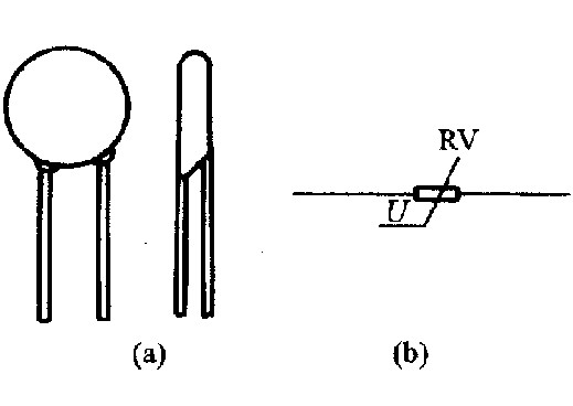 壓敏電阻器的圖形符號(hào)和外形